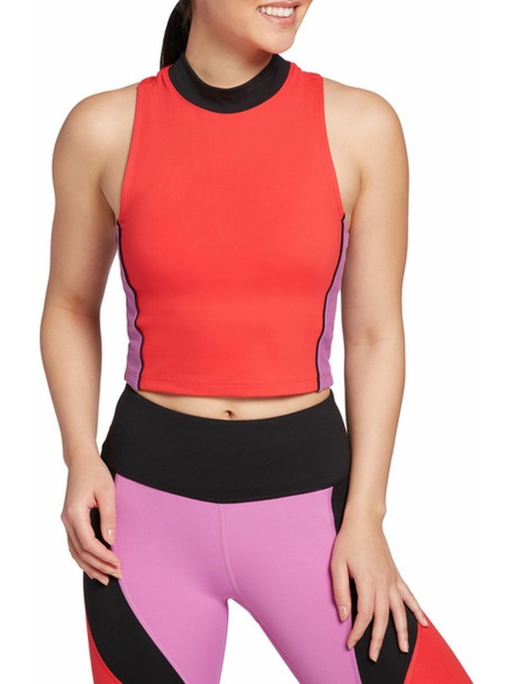 DSG Women's Mock Neck Longline Tank Top 2XS